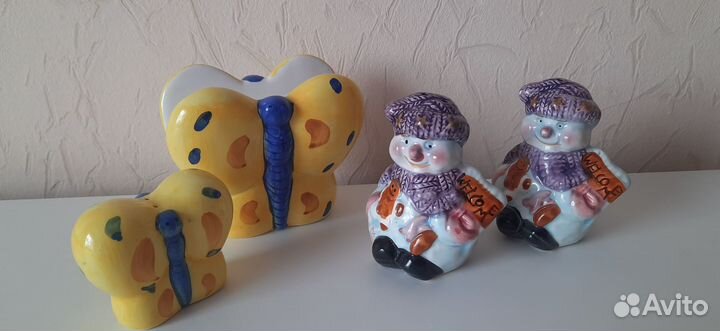 Солонка Перечница Салфетница Подарки Керамика