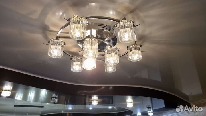 Люстра потолочная светодиодная с пультом