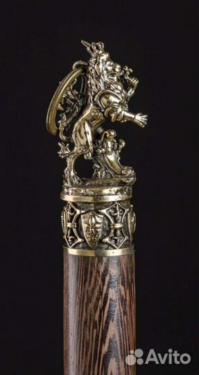 Ложка для обуви длинная латунная, новая