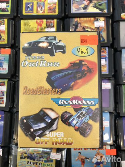 Картридж для Sega 16bit 4в1