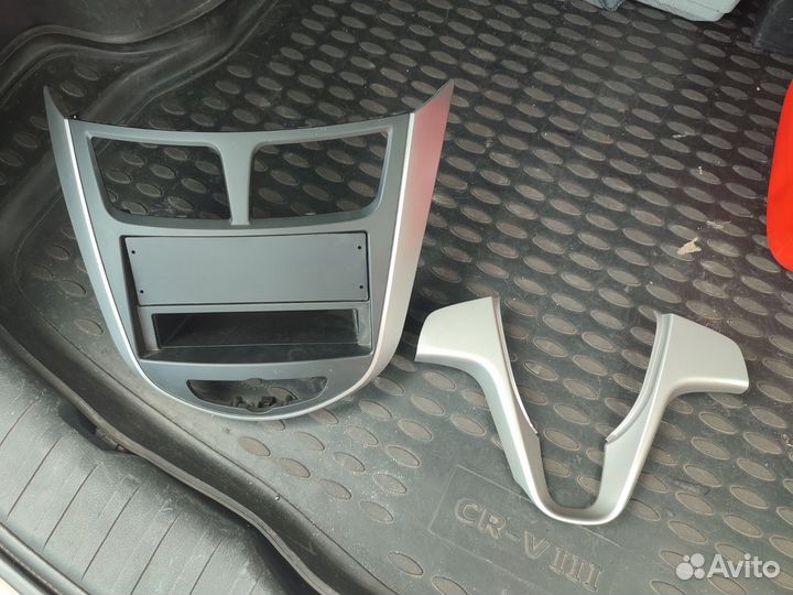 Панель под магнитолу хендай солярис 2011-2014