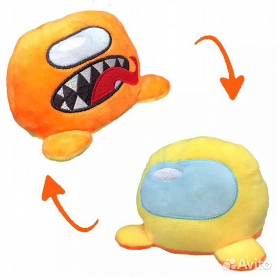 Мягкая игрушка перевертыш амонг ас