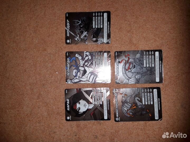 Карточки черепашки ниндзя и человек-паук