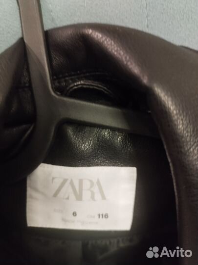 Кожаная куртка zara детская