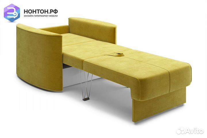 Кресло еврокнижка Колибри горчичное