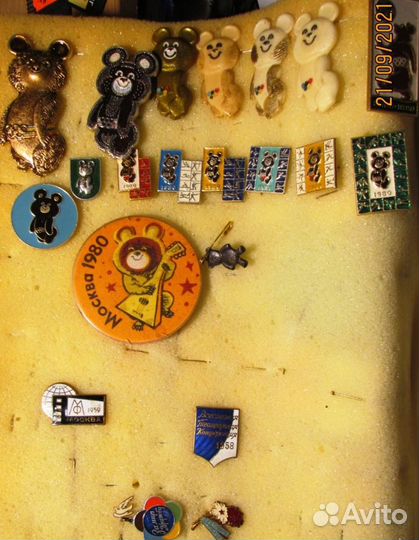 Значки олимпиада 1980