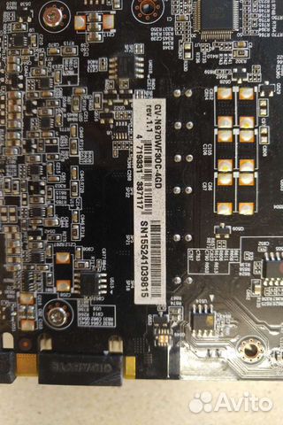 Продам видеокарту Gigabyte GV-n970wf3oc-4GD