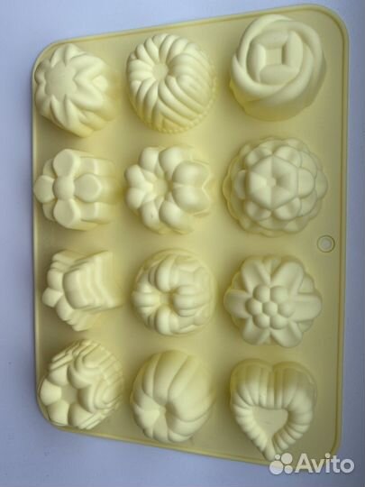 3 формы силиконовые для выпечки