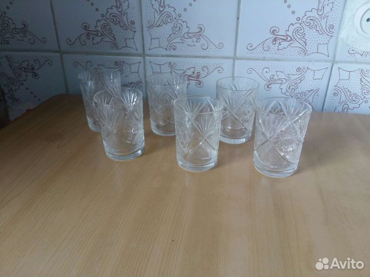 Хрустальные фужеры, стопки, рюмки СССР