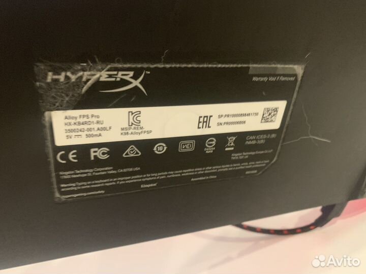 Механическая клавиатура hyperx alloy fps pro