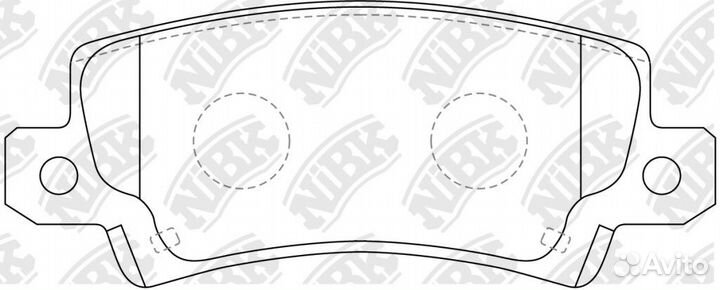 Колодки дисковые nibk PN1827