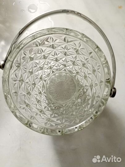 Ваза конфетница СССР хрусталь/стекло