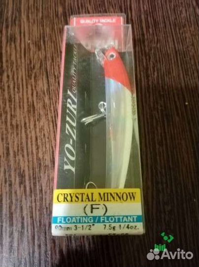 Воблер Yo-Zuri Crystal Minnow F6 (7,5г)