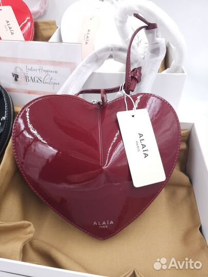 Сумка сердце Alaia Le Coeur 4 цвета лак