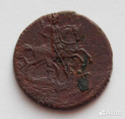 Полушка 1758 год. М68