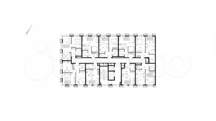 Квартира-студия, 25,8 м², 6/9 эт.