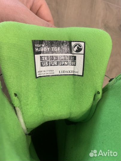 Сноубордические ботинки детские размер 32