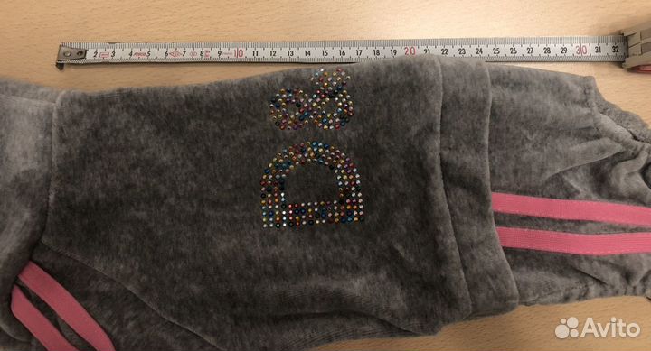 Велюровый комбинезон со стразами, Вольер sokoltec