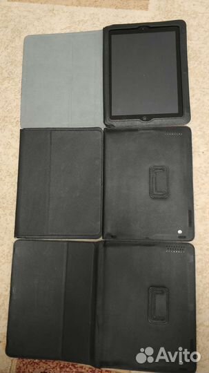 Чехол для iPad 2/3/4 черный кожа