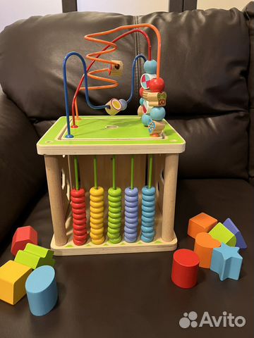 Развивающий куб деревянный