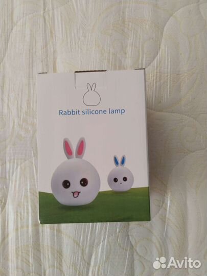 Беспроводной детский ночник светильник Зайчик