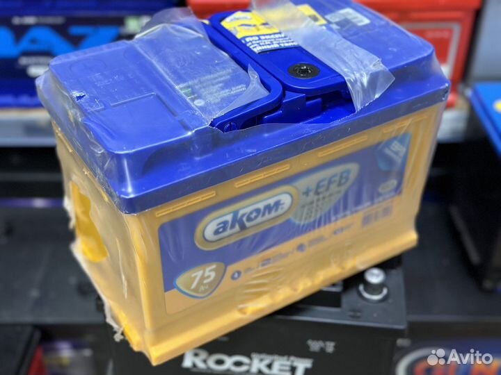Аккумулятор akom+EFB 75 на Баргузин
