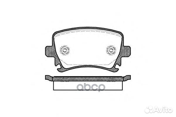 Комплект тормозных колодок дисковый тормоз 1031