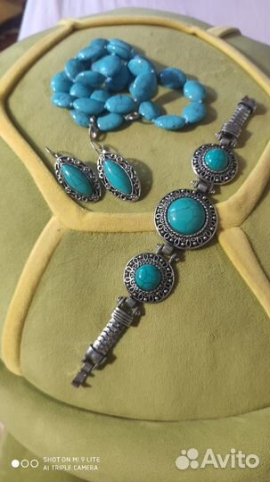 Бижутерия серьги и колье