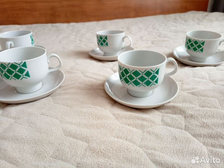 Сервиз фарфор СССР Дулевский фарфоровый завод