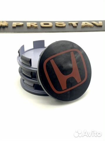 4 шт Honda 69/64мм черно/красные