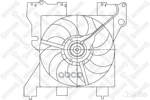Вентилятор охлаждения Citroen Xsara 2.6-2.0 99