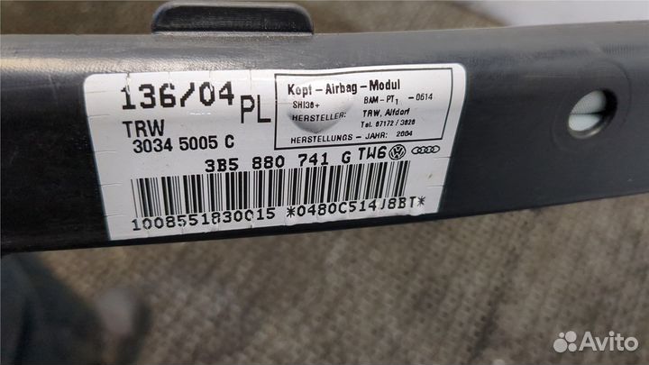 Подушка безопасности боковая Volkswagen Passat 5