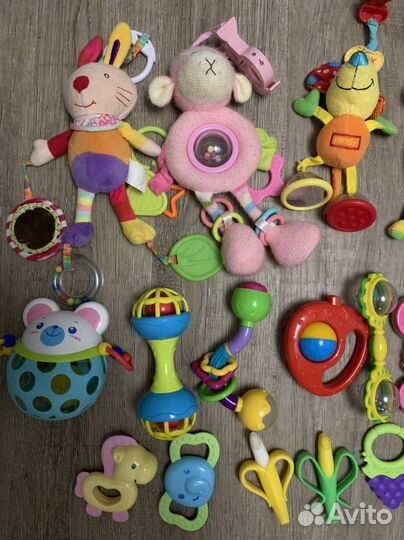 Игрушки подвесные, грызунки, погремушки