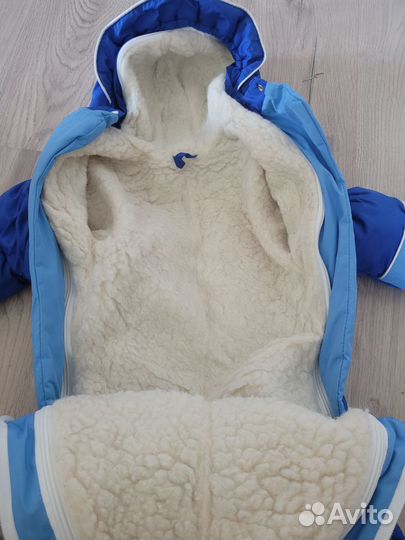 Комбинезон трансформер на овчине 74-80 размер