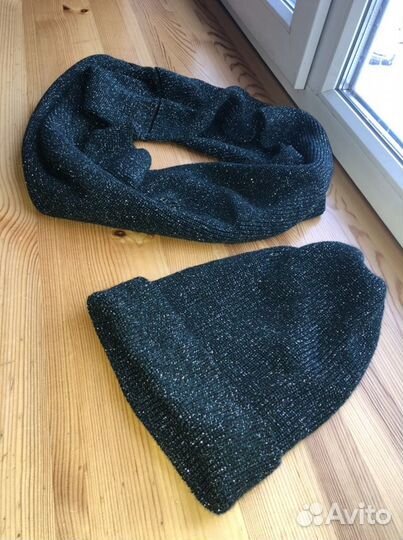 Комплект шапка и снуд