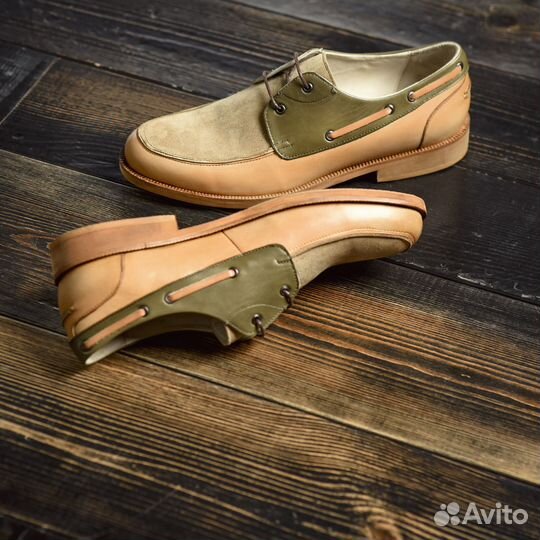 Туфли мужские кожа Топ-сайдеры
