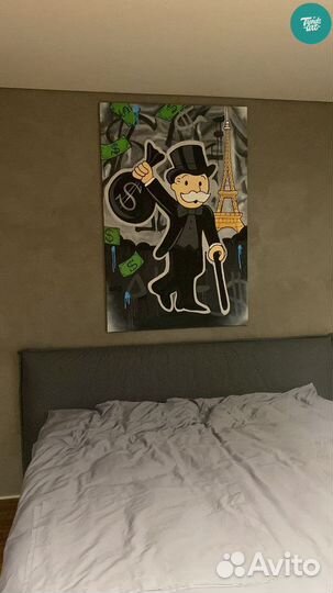 Картина на медном холсте акрилом под заказ