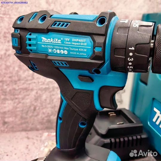 Шуруповерт Makita 18V ударный Щёточный + 2 аккум