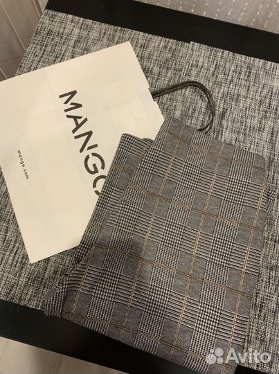 Брюки в клетку Mango XS