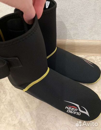 Неопреновые носки 3мм S/M/L/XL/XXL