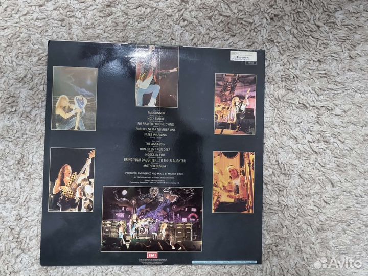 Пластинка iron maiden ‘no prayer for the dying’