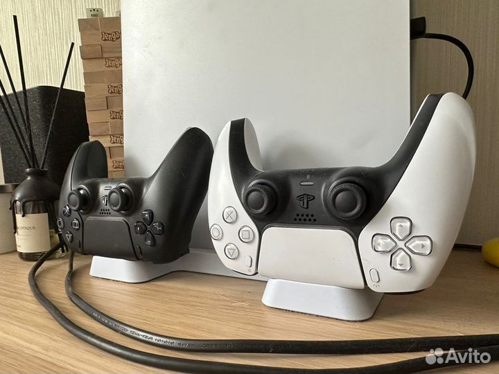 Sony playstation 5 с дисководом+диски+2 джойстика