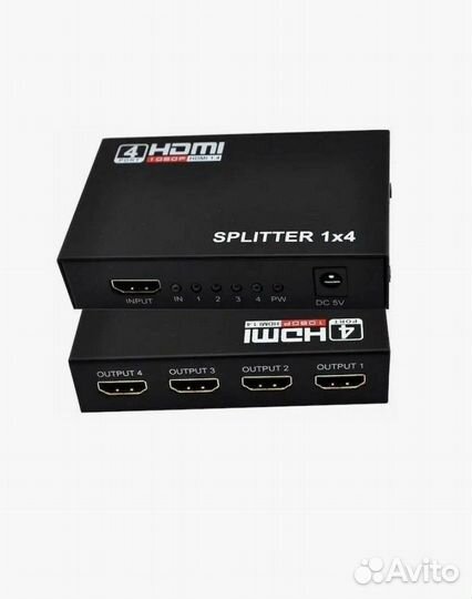 Hdmi Spliter 1х4 (Делитель) металл H138