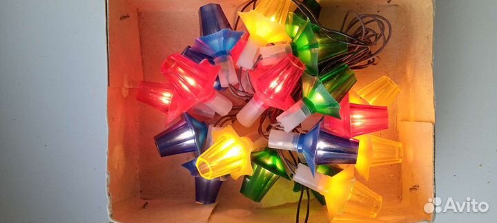 Гирлянды СССР фонарики, снегурочка