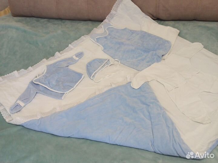 Комплект на выписку для мальчика зимний