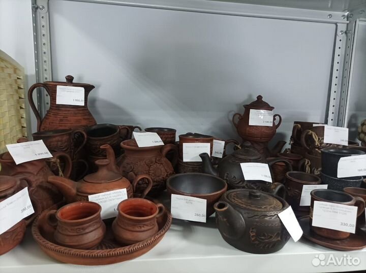 Набор чайный глиняный