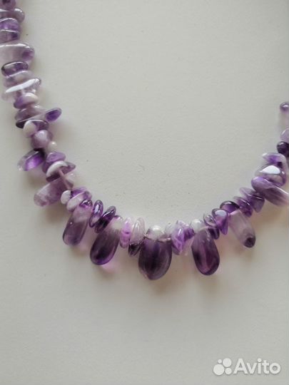 Аметистовые бусы СССР новые