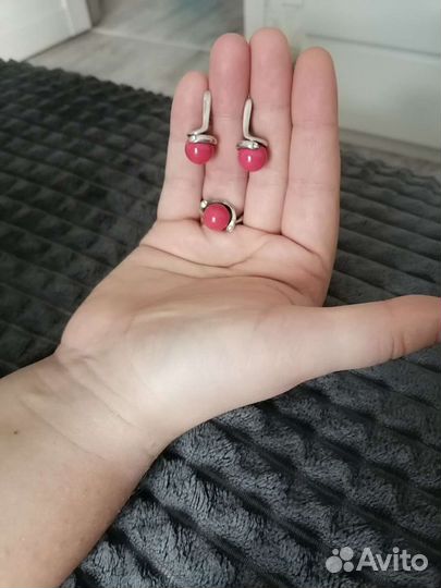 Кольцо и серьги