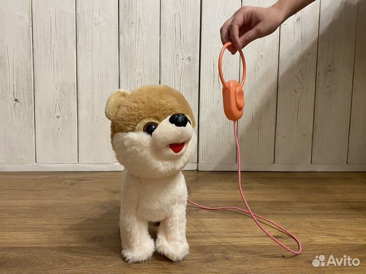 Интерактивная игрушка собачка на поводке