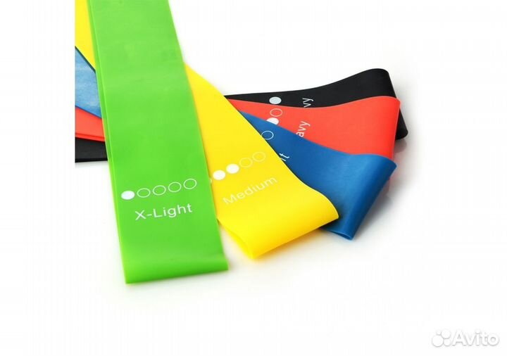 Фитнес резинки (латекс, тканевые). Новые в наличии